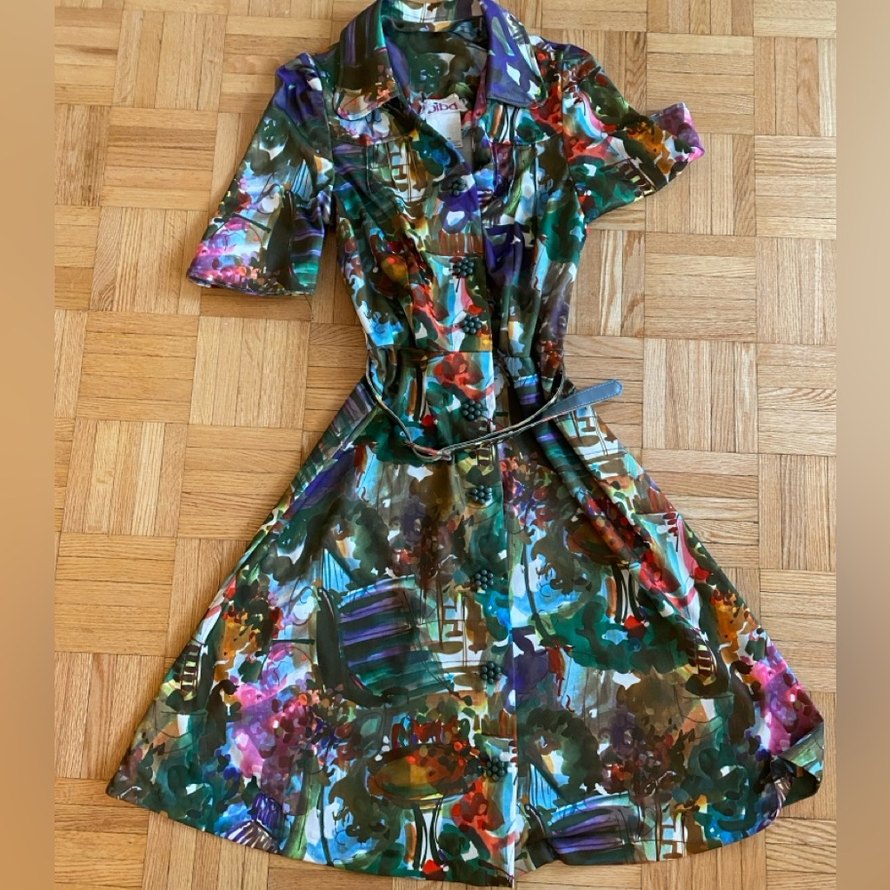 Vintage Biba colourful dress xs/s